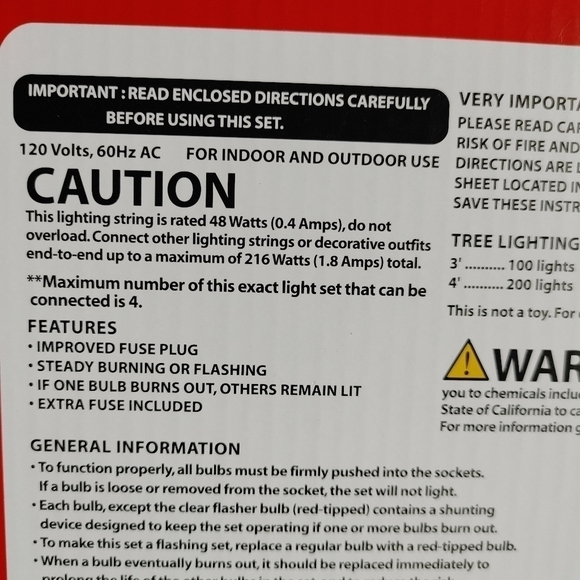 NWOT mini Light 200 count clear bulb by Merry Brite - Picture 5 of 7